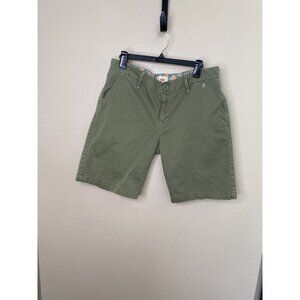Vintage Levi's Womens Green Shorts 12 bermuda twill chino cotton button zipper